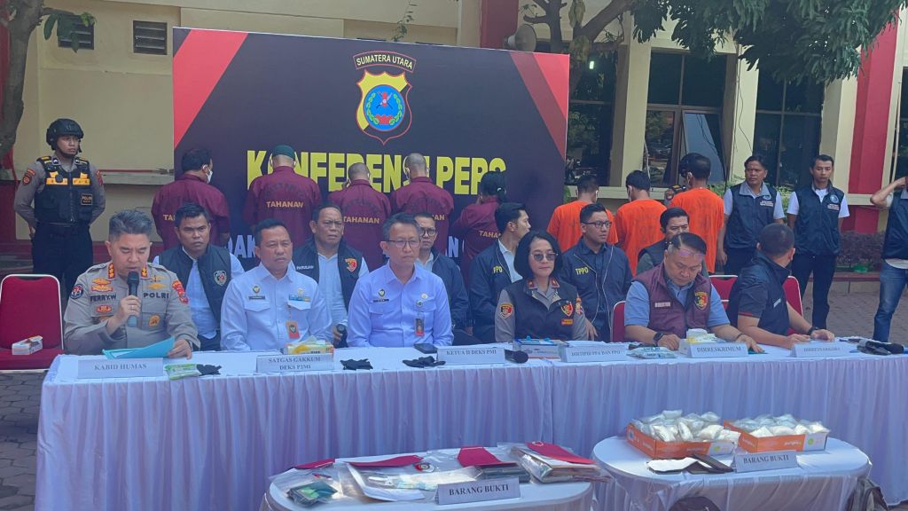 Polri dan Kemenko Polhukam Bongkar Sindikat Perdagangan Orang dan Narkoba Bermodus PMI